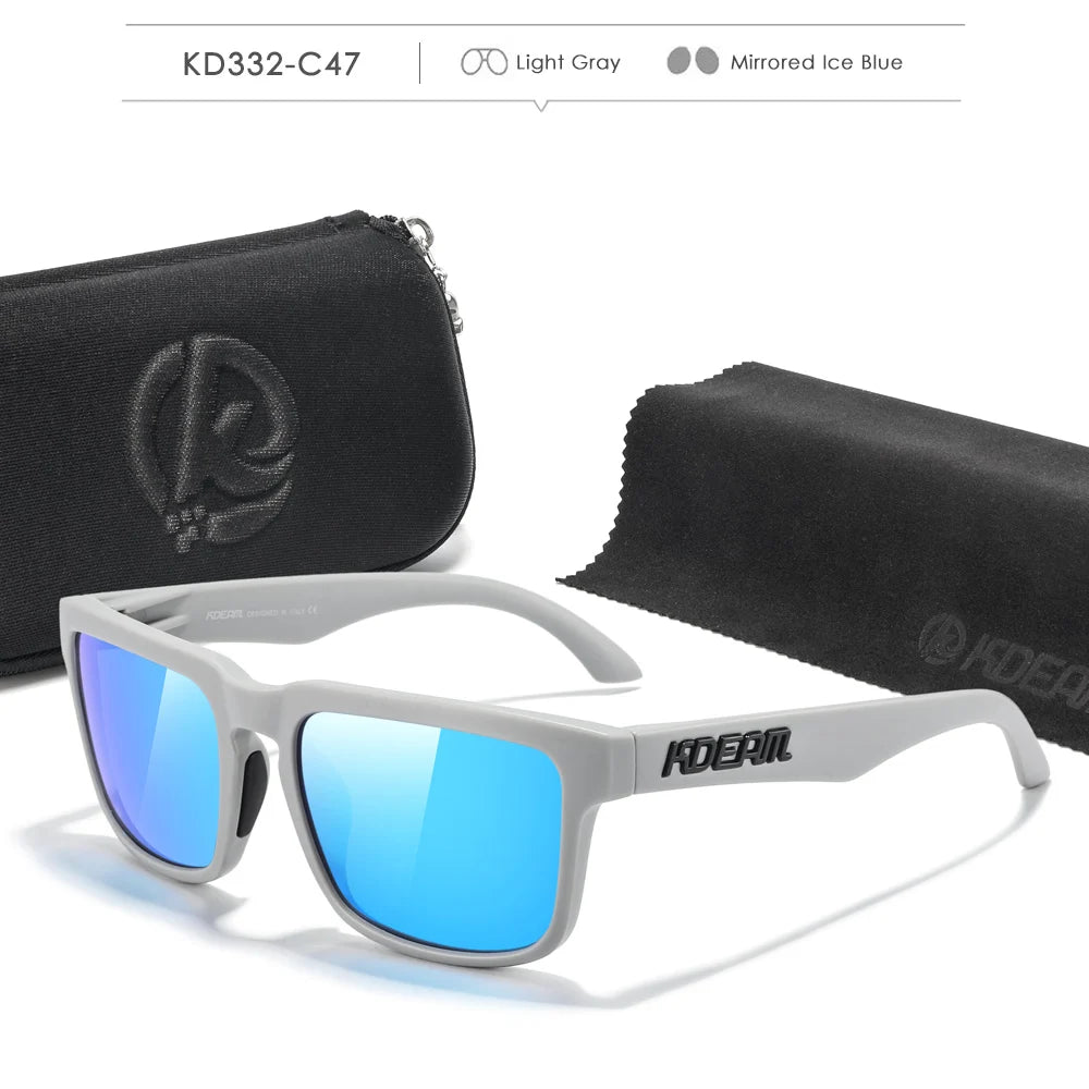 Fabulous Look KDEAM Sunglasses Men UV Blocked And Polarized Sunglasses Women For Fishing Driving Hiking With Zipper Case - Mammalook