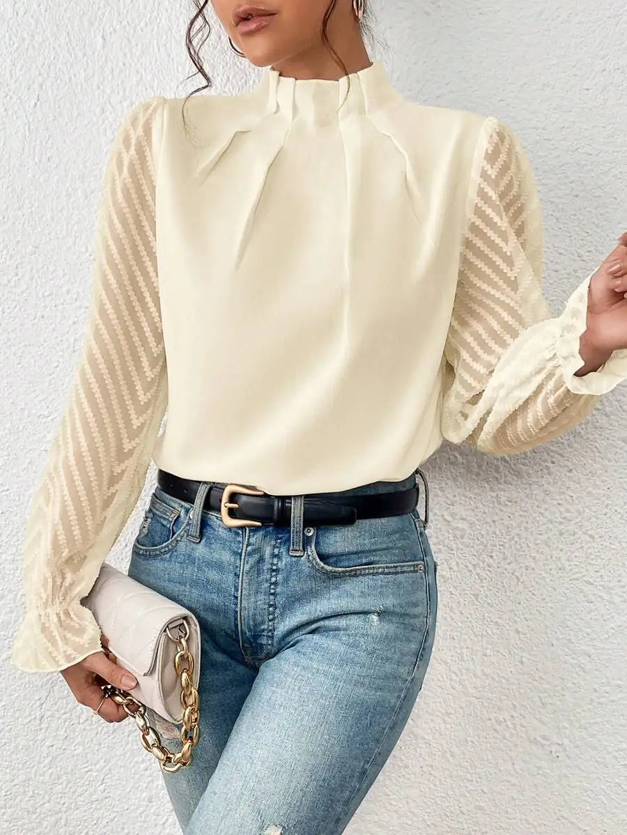 Spring Shirt - Chiffon Long Sleeved