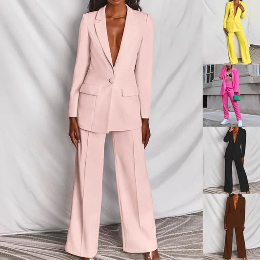 Long Sleeve Suit - Two-Piece Set