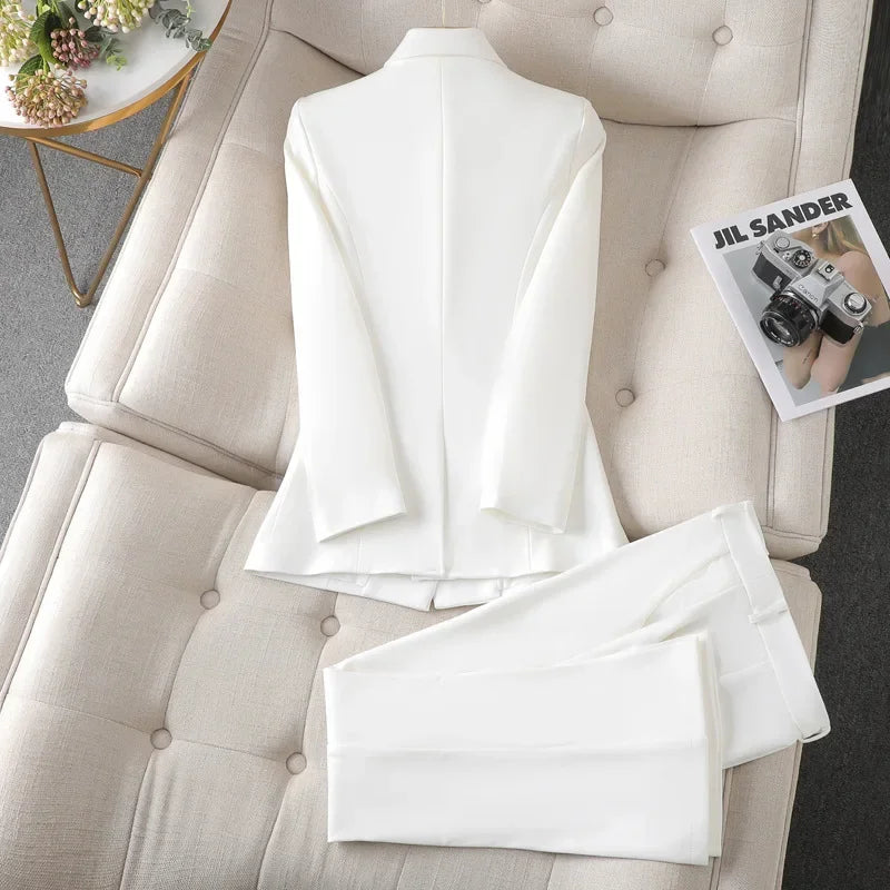 White Suit Women's Business Wear Jacket