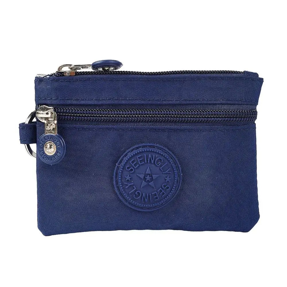 Canvas Money Coin Purse 2024 New with Key Ring Waterproof Credit Card Holoder Wear-resistant Wallet Money Bag Male Female - Mammalook
