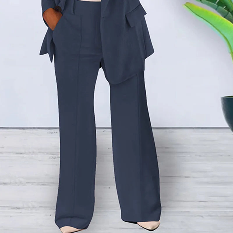 Two-Piece Blazer and Pants Set