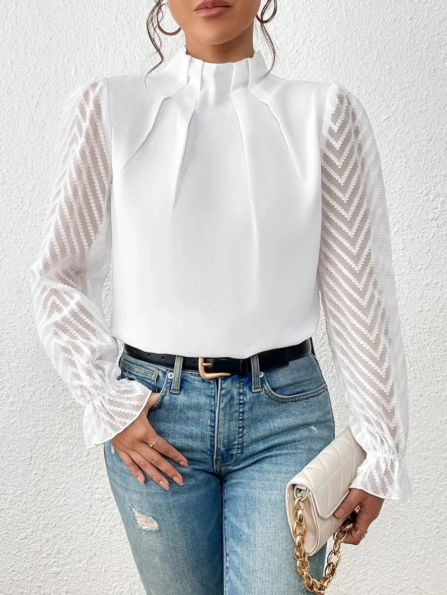 Spring Shirt - Chiffon Long Sleeved