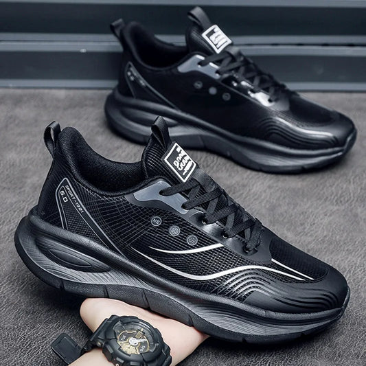 New Designer Platform Sneakers for Men Spring Autumn Soft-soled Casual Men's Running Shoes Fashion Light Sports Shoes Male - Mammalook