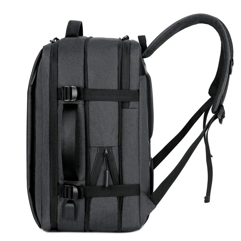Classic Travel Backpack Men Business Backpack School Expandable USB Bag Large Capacity Laptop Waterproof Fashion Backpack - Mammalook