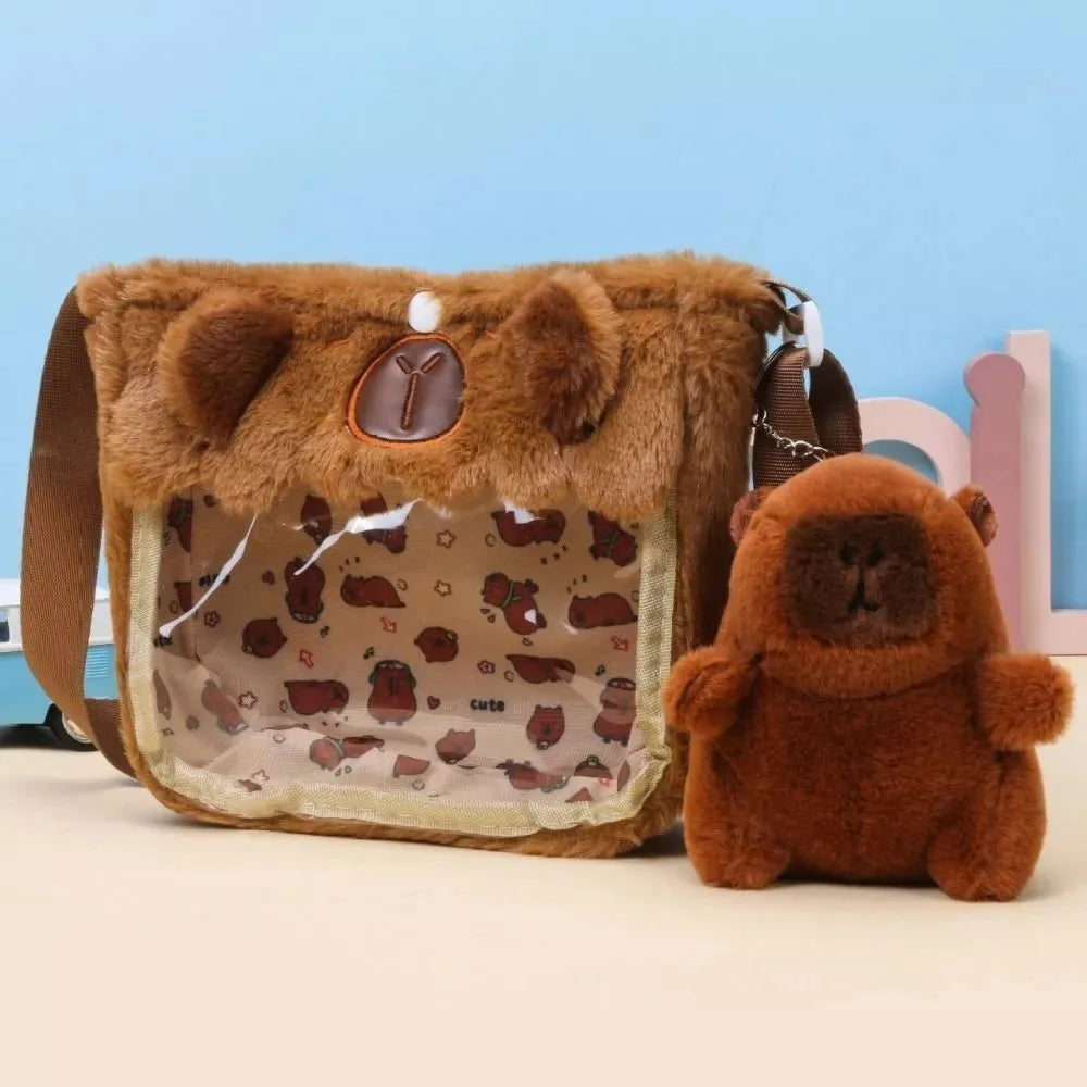 Shoulder Bag Capybara Plush Backpack Animals Students School Bag Couple - Mammalook