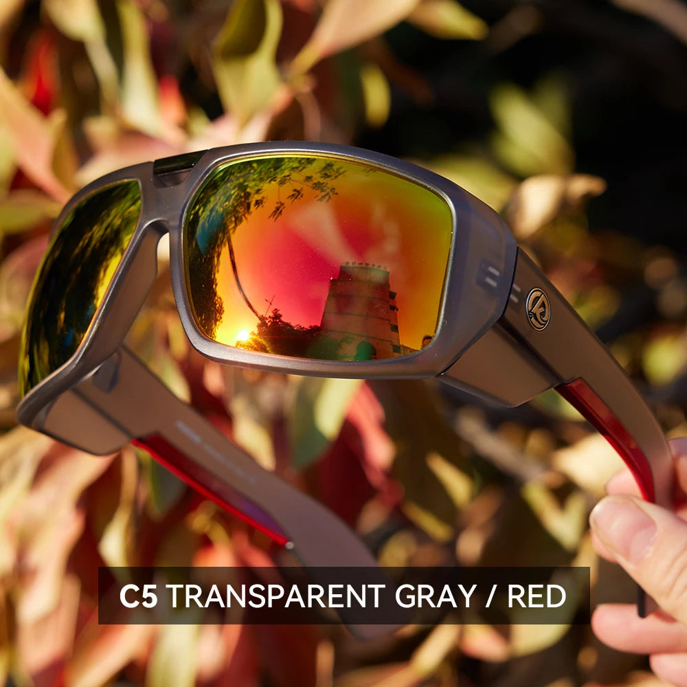 KDEAM Polarized Sports Sunglasses – UV400 Mirrored Lens for Men & Women