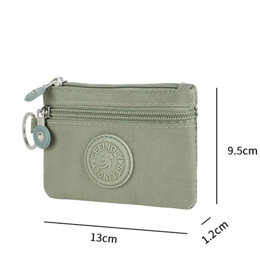 Canvas Money Coin Purse 2024 New with Key Ring Waterproof Credit Card Holoder Wear-resistant Wallet Money Bag Male Female - Mammalook