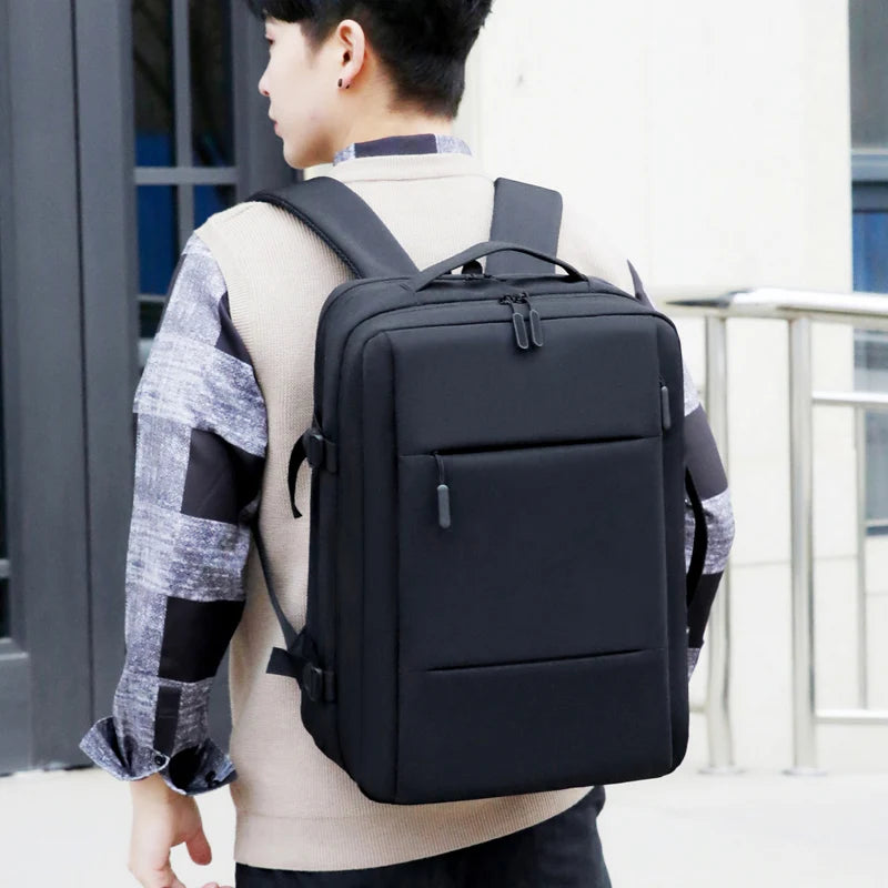 Classic Travel Backpack Men Business Backpack School Expandable USB Bag Large Capacity Laptop Waterproof Fashion Backpack - Mammalook