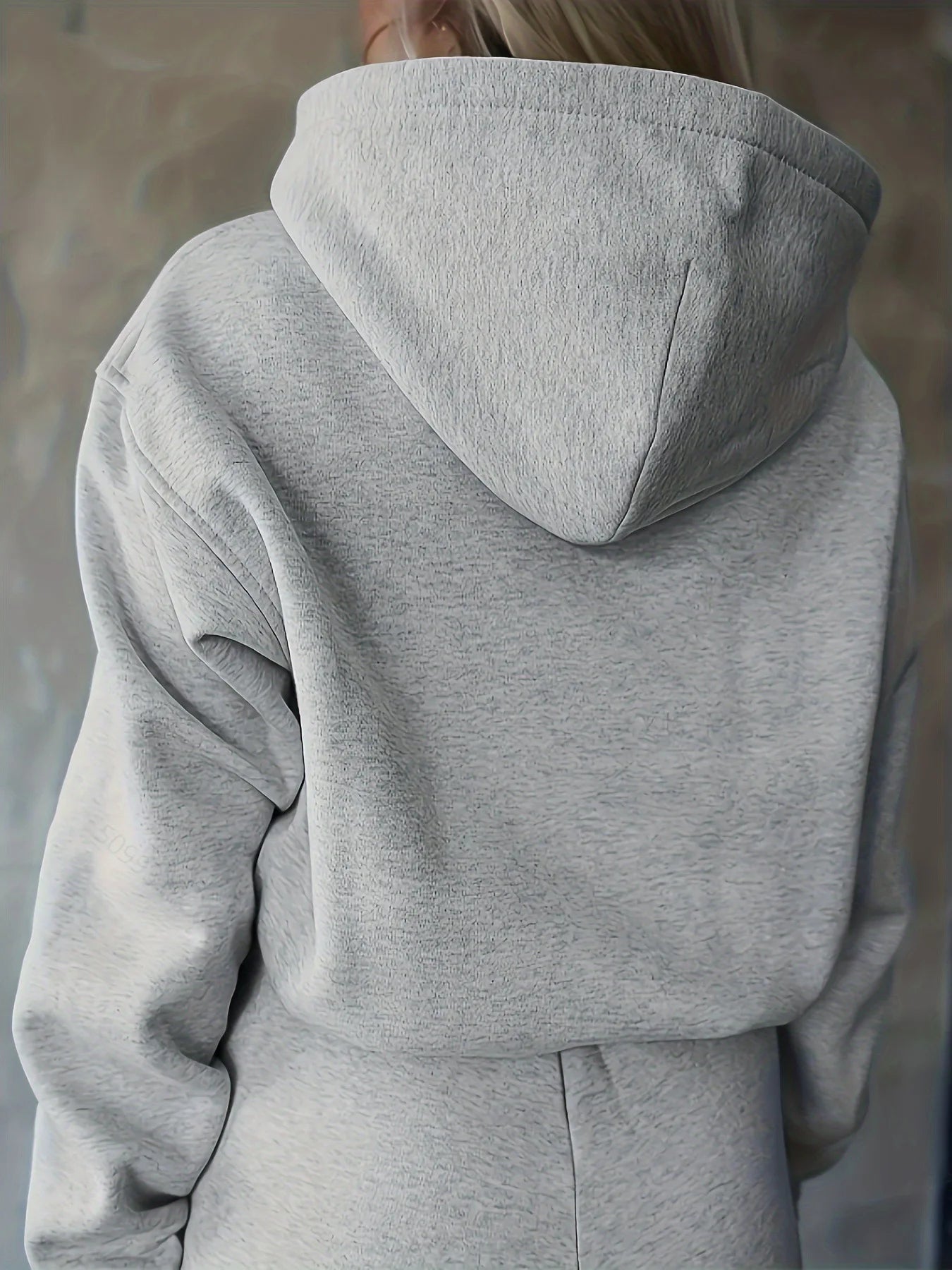 2-Piece Sports Set: Hoodie & High-Waist Wide-Leg Pants