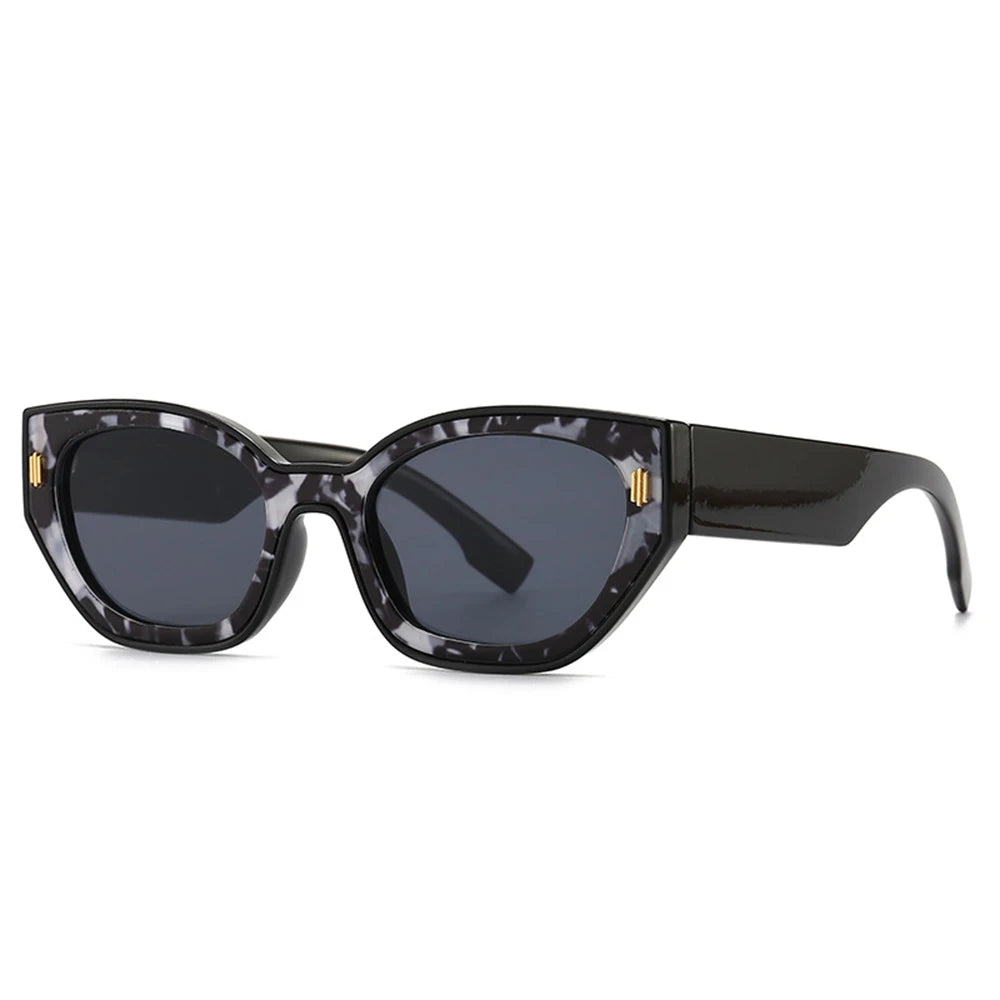 Popular Cat Eye Women's Sunglasses Trend 2024 New Vintage Square Shades Luxury Brand Designer Sun Glasses Ladies Eyewear - Mammalook
