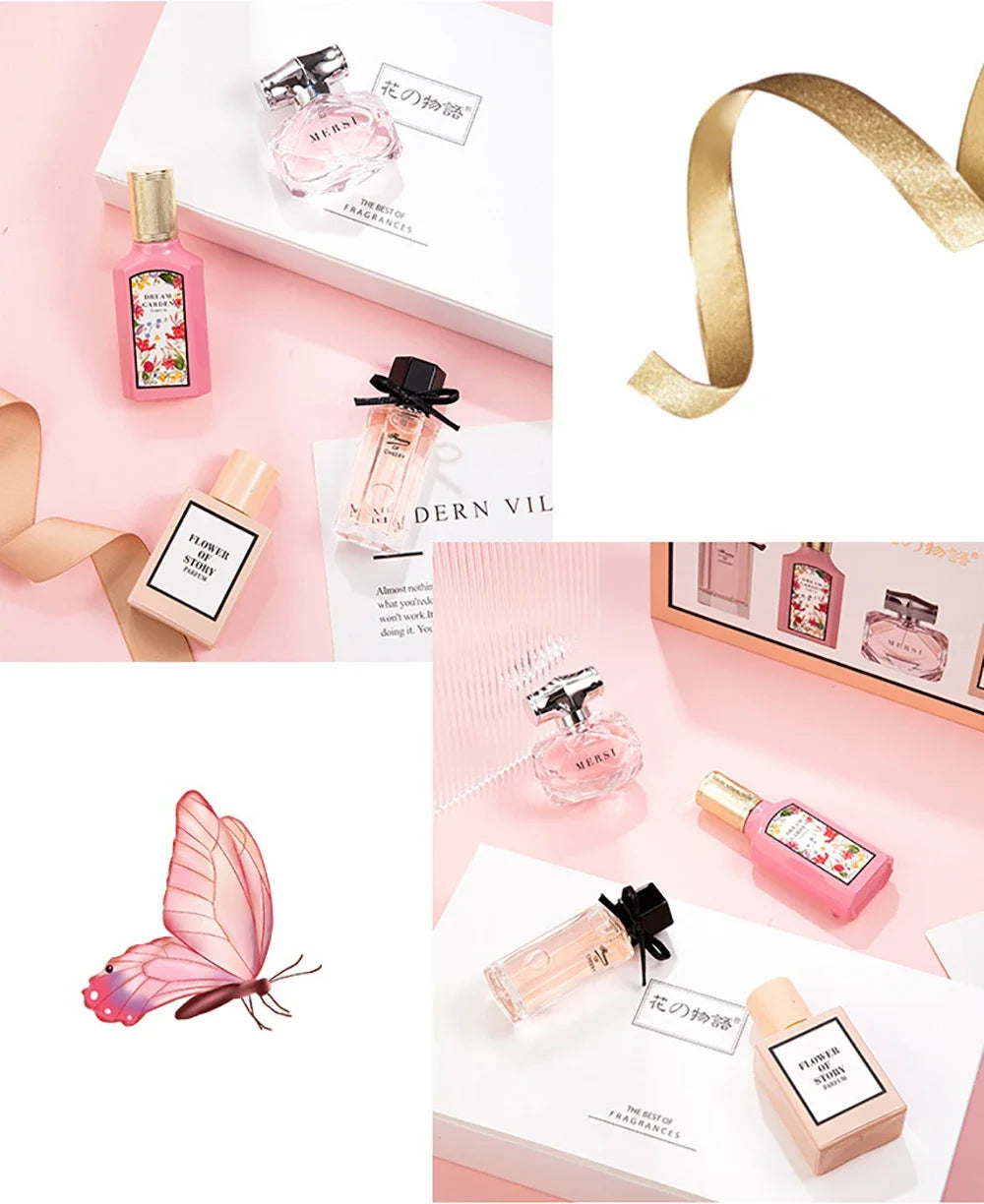 High Quality Women Perfume 110ML Gift Box Four Piece Set Eau De Parfum Floral Scent Lasting Fragrance Perfumes Mujer Originales