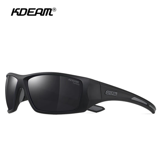 KDEAM High Quality TR90 Material Riding Sunglasses Men's Performance Cycling Sunglasses Polarized Shades Only Sunglass - Mammalook