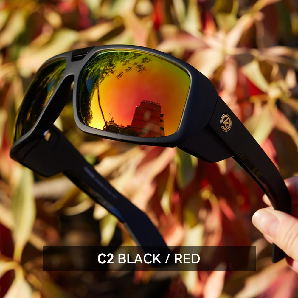 KDEAM Polarized Sports Sunglasses – UV400 Mirrored Lens for Men & Women