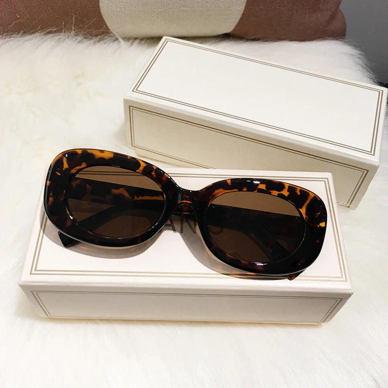 New Luxury Cat Eye Sunglasses for Women Men Retro Vintage Sun Glasses Lovely Red Frame Trend Oval Shades Eyeglasses Female UV400 - Mammalook