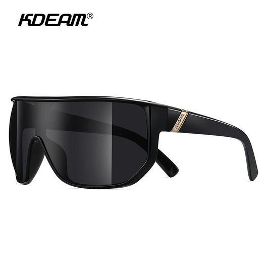 KDEAM New Men's Cycling Sunglasses Sports Polarized Wide-Angle Goggles Party Glasses - Mammalook