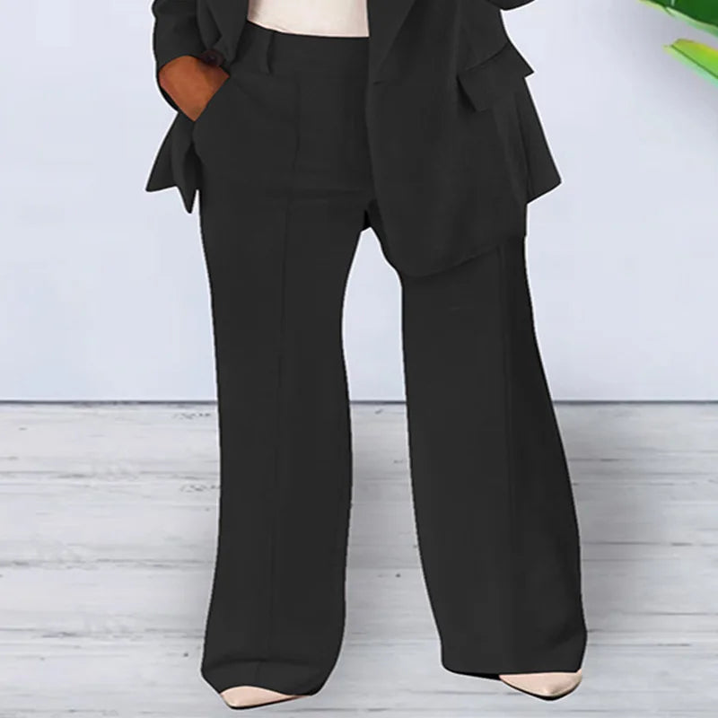 Two-Piece Blazer and Pants Set
