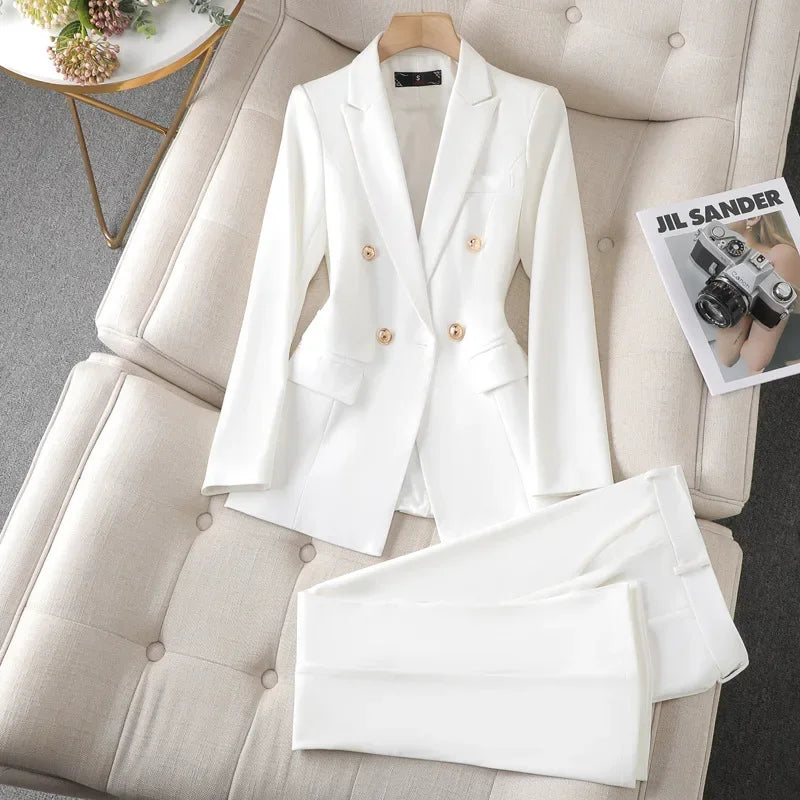 White Suit Women's Business Wear Jacket