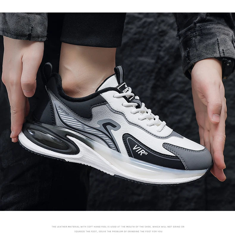 Men’s Platform Athletic Sneakers – Casual Street Style & Winter-Warm Sport Shoes