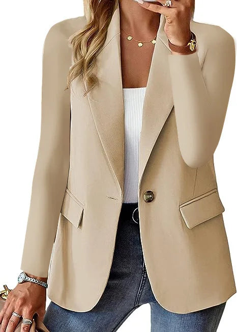 Slim Fit Blazer – Notched Collar - Single Button