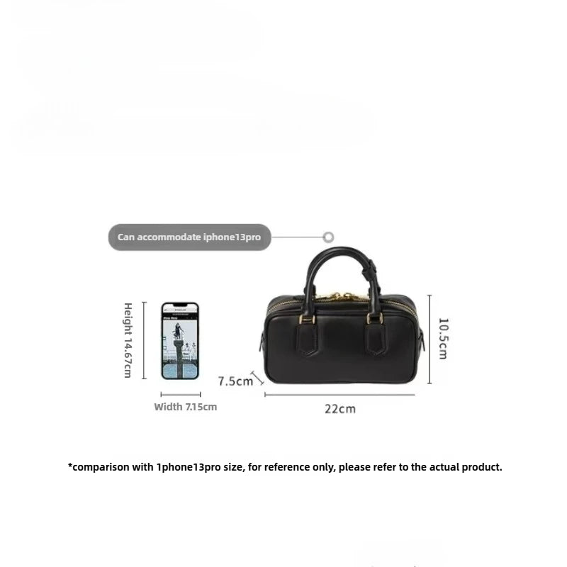 Small size 2024 Arcadie Cowhide Handbag High Definition Edition of Luxury Shoulder Bag for Women, New Leather Designer Bag - Mammalook