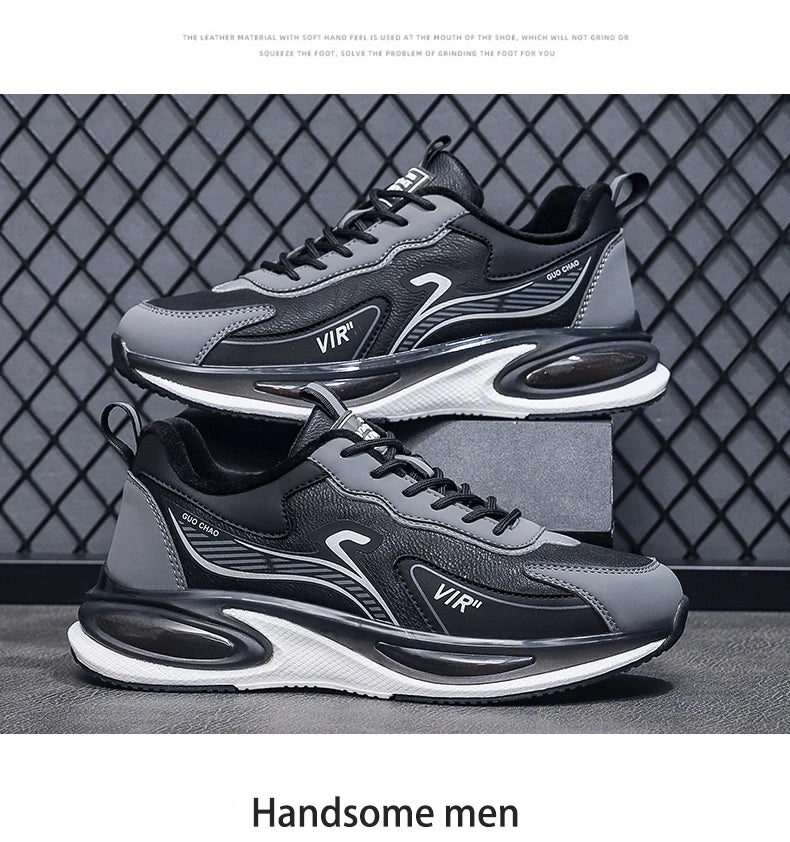 Men’s Platform Athletic Sneakers – Casual Street Style & Winter-Warm Sport Shoes