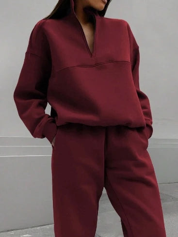 Sports Suits - Long Sleeved Zipper