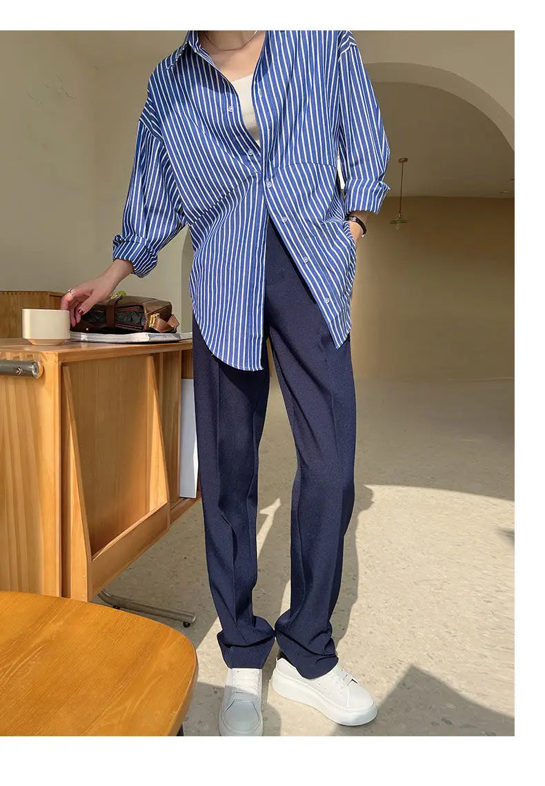 Striped Shirt - Chiffon Blouse for Women
