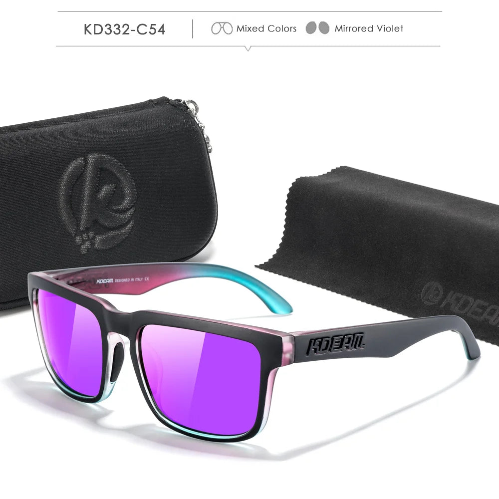 Fabulous Look KDEAM Sunglasses Men UV Blocked And Polarized Sunglasses Women For Fishing Driving Hiking With Zipper Case - Mammalook