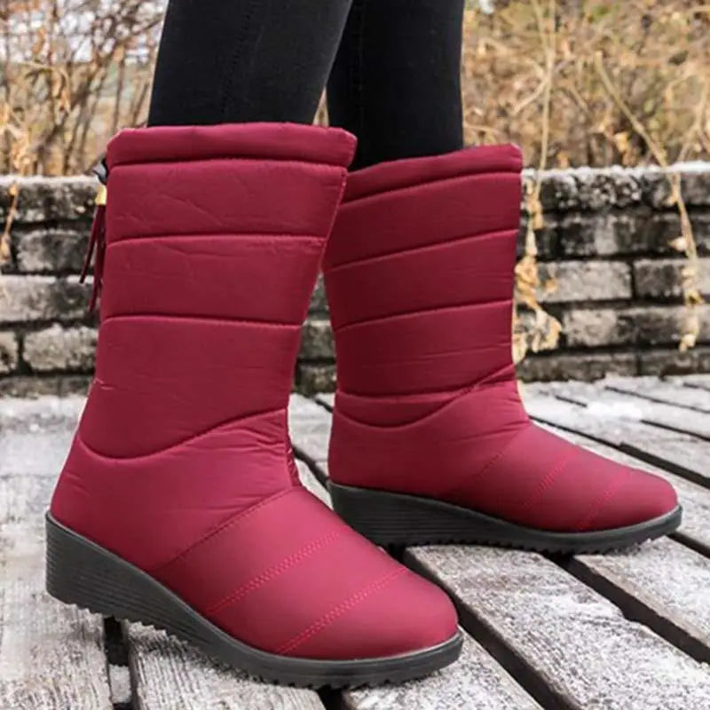 Snow Women Boots Plush Shoes For Women Waterproof Ladies Shoes Keep Warm Boots For Women Soft Casual Botas Mujer Winter Footwear - Mammalook