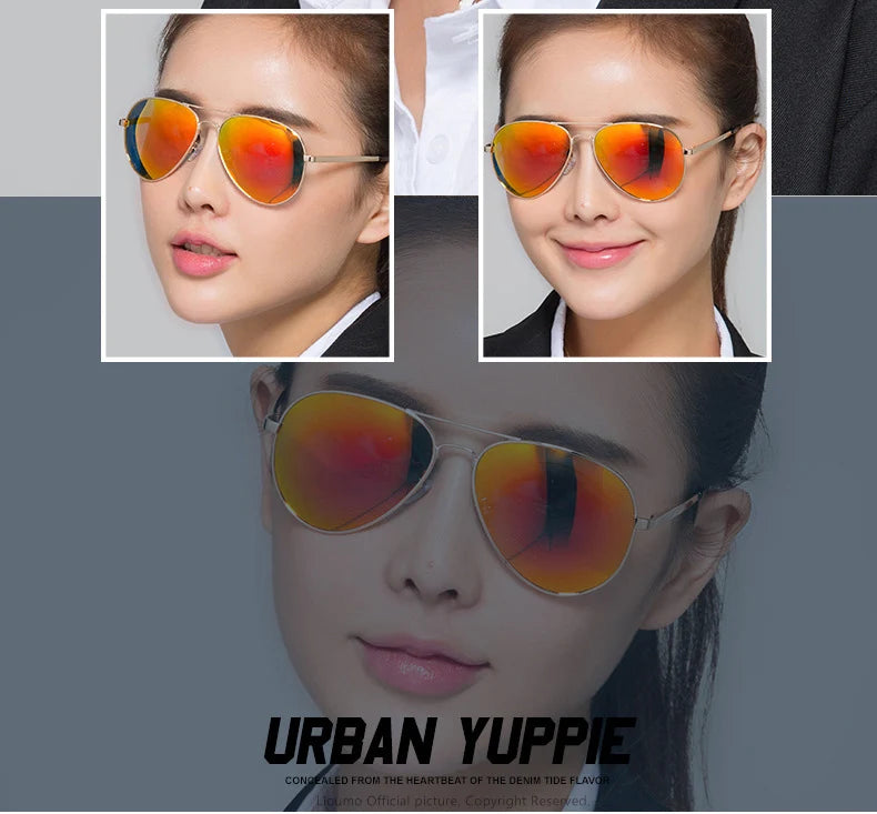 LIOUMO Polarized Aviation Sunglasses – Stylish & Anti-Glare Pilot Glasses for Men & Women