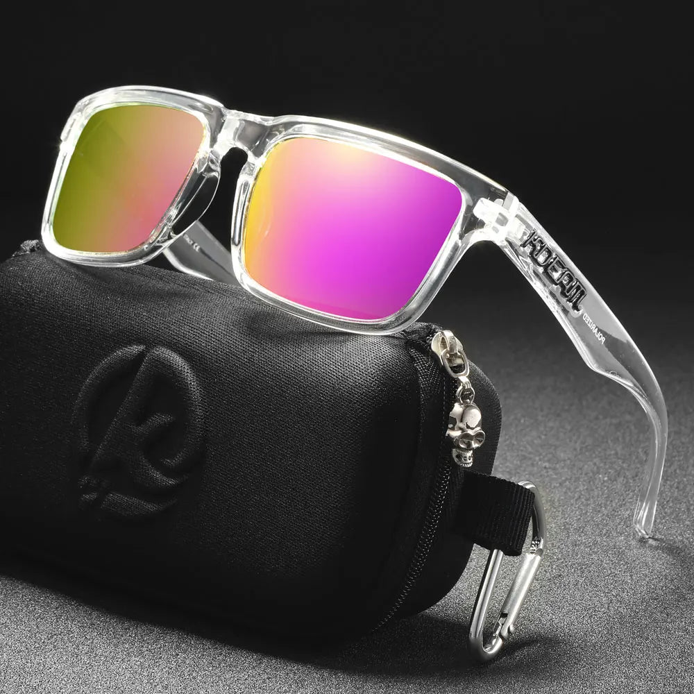 Fabulous Look KDEAM Sunglasses Men UV Blocked And Polarized Sunglasses Women For Fishing Driving Hiking With Zipper Case - Mammalook