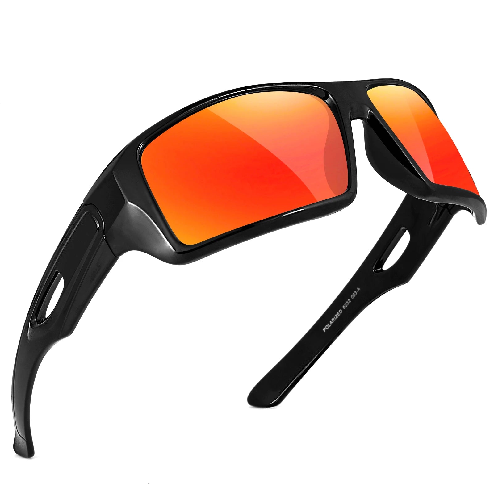 MAXJULI Polarized Wrap Around Sports Sunglasses for Big Heads Men Women UV400 Protection Sun Glasses 8232 - Mammalook