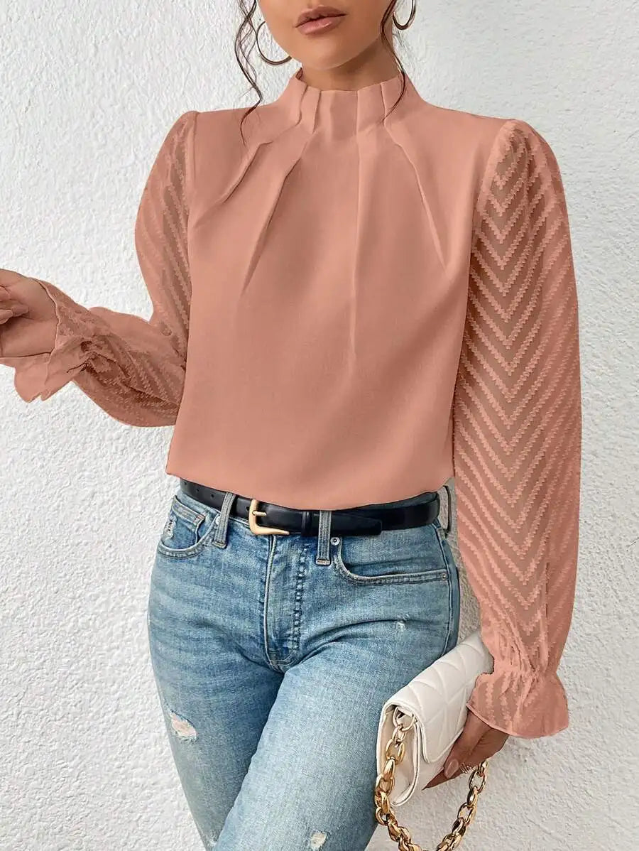 Spring Shirt - Chiffon Long Sleeved