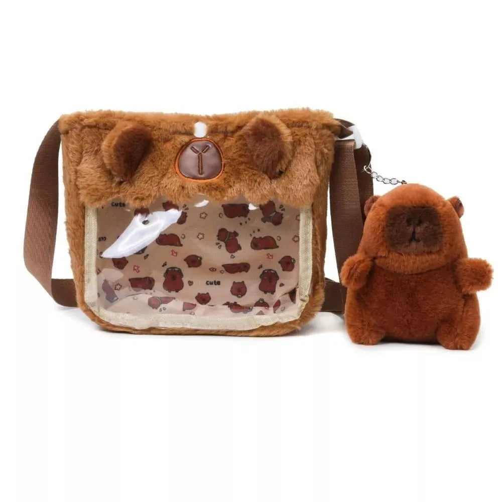 Shoulder Bag Capybara Plush Backpack Animals Students School Bag Couple - Mammalook