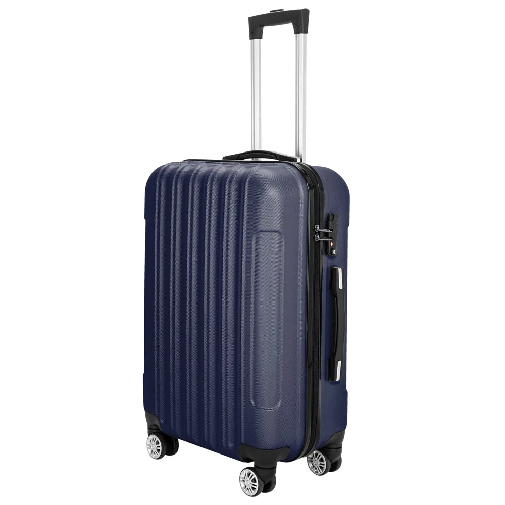 3-in-1 Multifunctional Large Capacity Traveling Storage Suitcase Luggage Set Navy Blue - Mammalook