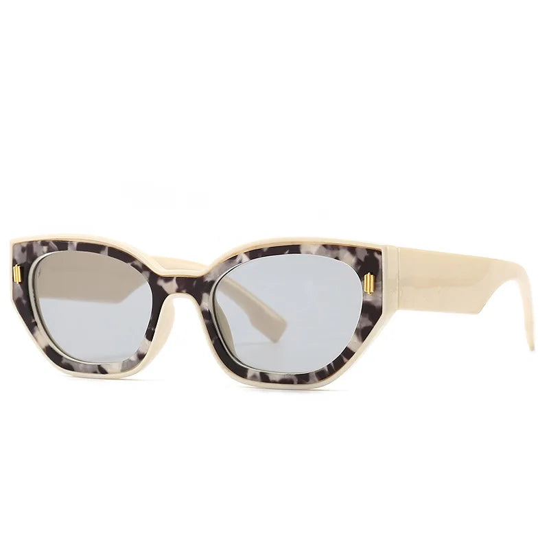 Popular Cat Eye Women's Sunglasses Trend 2024 New Vintage Square Shades Luxury Brand Designer Sun Glasses Ladies Eyewear - Mammalook