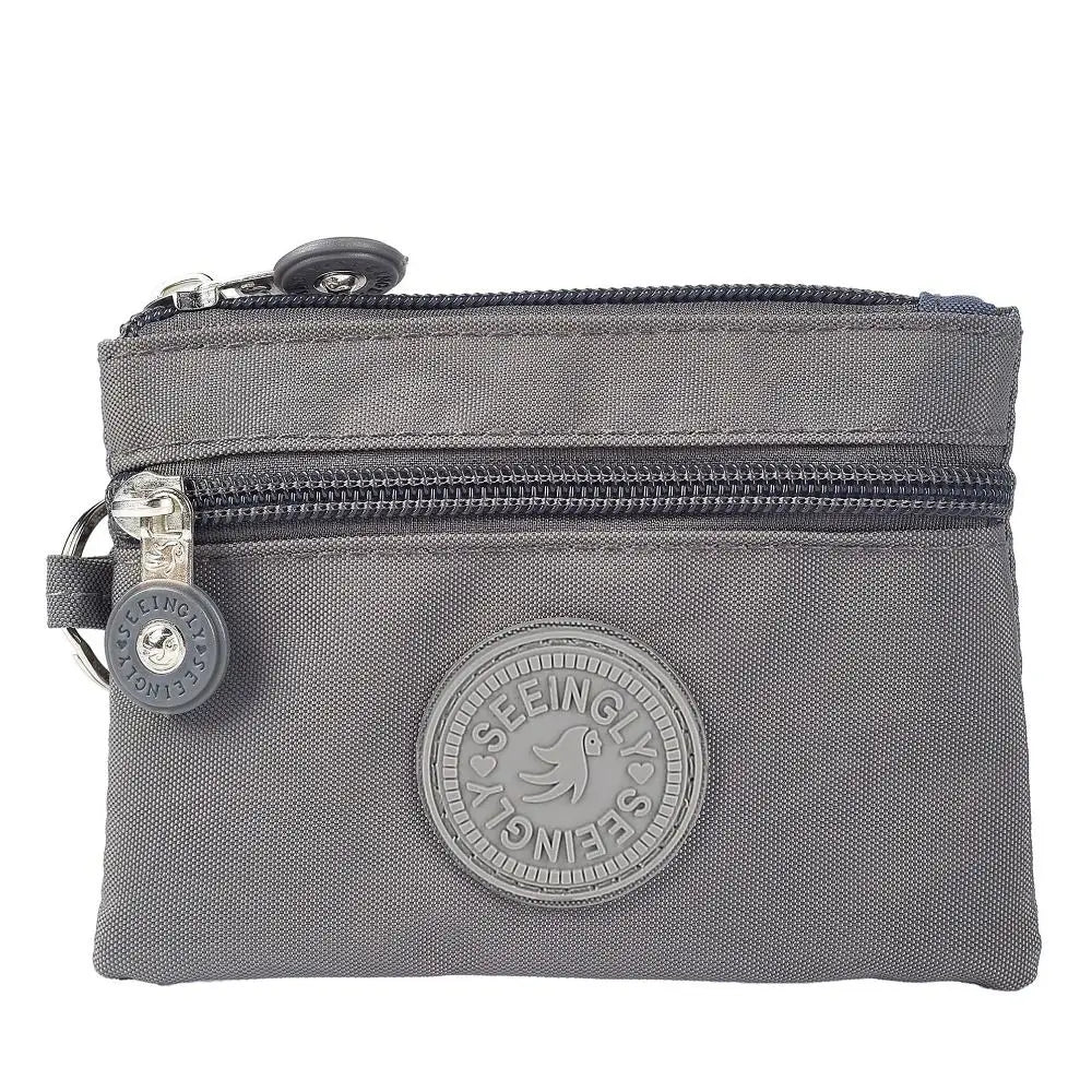 Canvas Money Coin Purse 2024 New with Key Ring Waterproof Credit Card Holoder Wear-resistant Wallet Money Bag Male Female - Mammalook