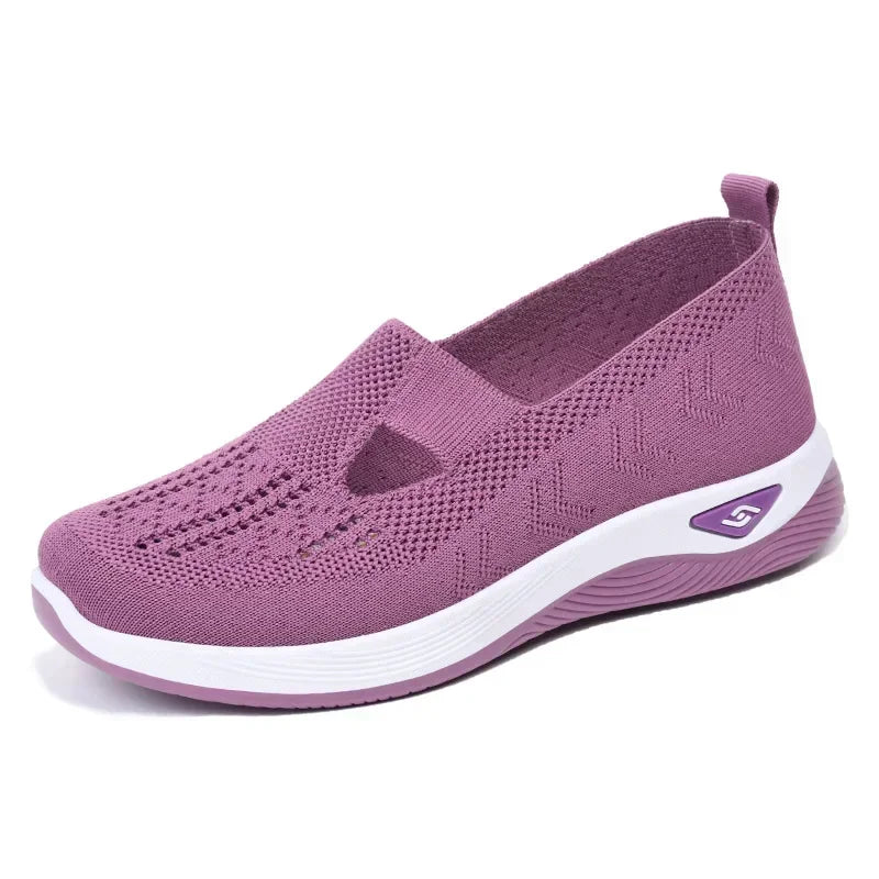 2024 Summer New Comfort Casual Women's Shoes Fashion Soft Sole Breathable Hollow Out Flat Shoes for Women Zapatos De Mujer - Mammalook