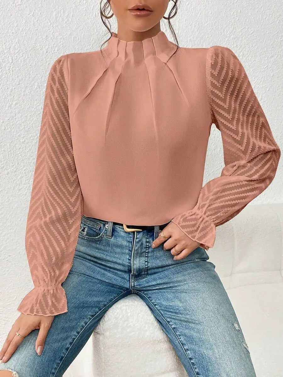 Spring Shirt - Chiffon Long Sleeved