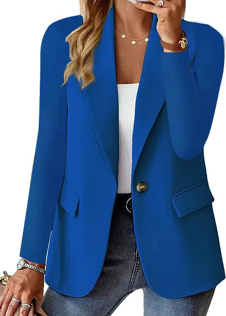 Slim Fit Blazer – Notched Collar - Single Button