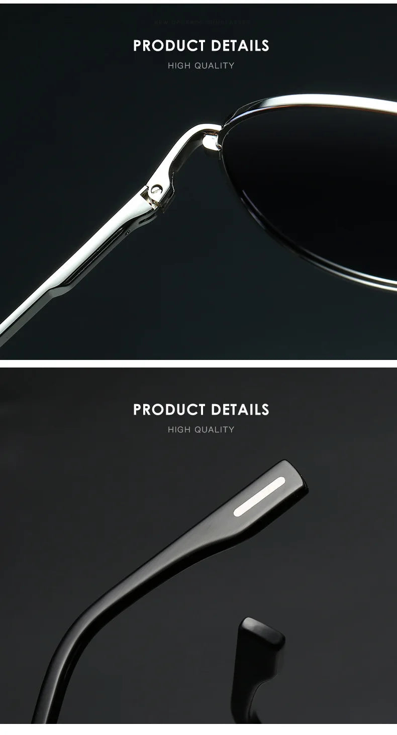 LIOUMO Polarized Aviation Sunglasses – Stylish & Anti-Glare Pilot Glasses for Men & Women