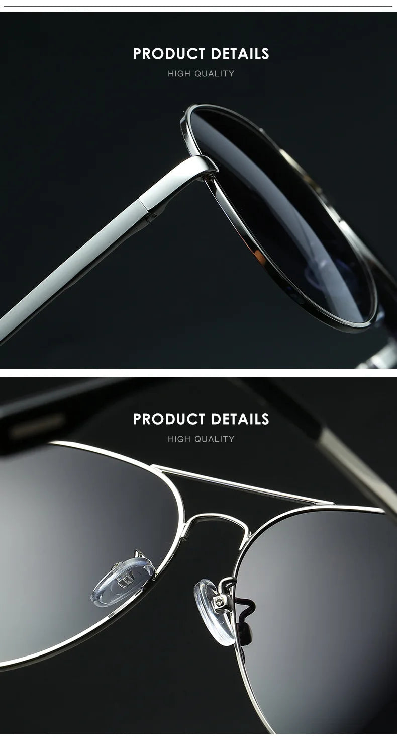 LIOUMO Polarized Aviation Sunglasses – Stylish & Anti-Glare Pilot Glasses for Men & Women