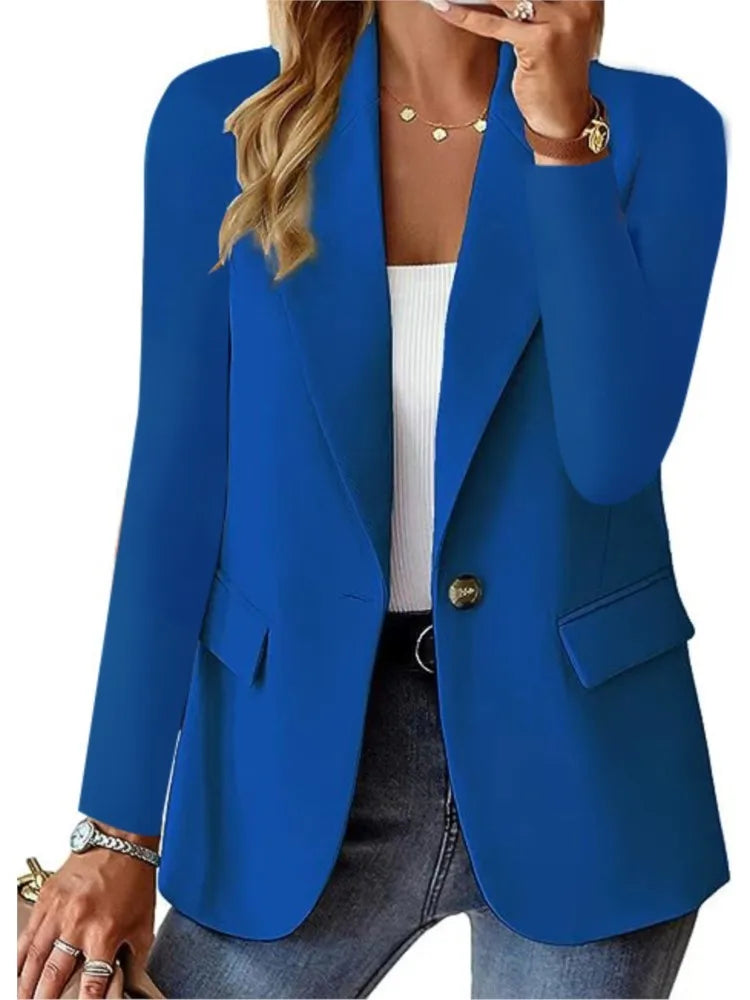 Slim Fit Blazer – Notched Collar - Single Button