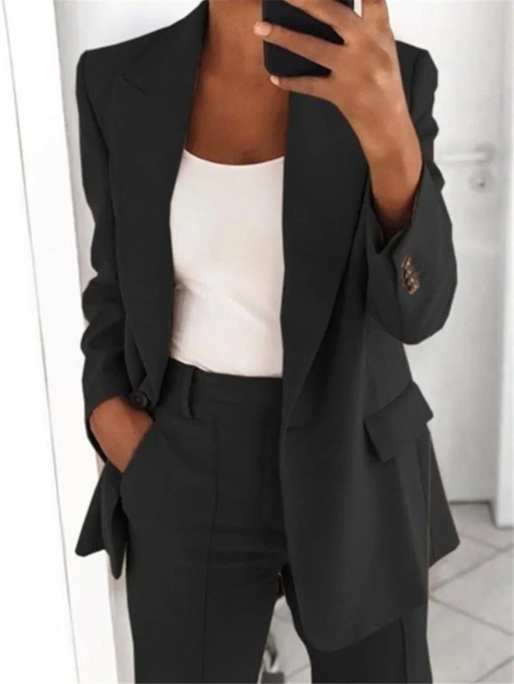 Two-Piece Blazer and Pants Set