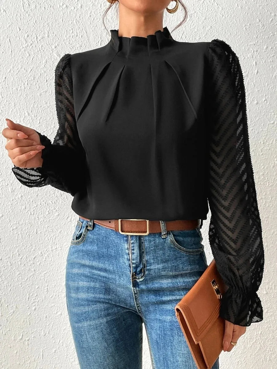 Spring Shirt - Chiffon Long Sleeved