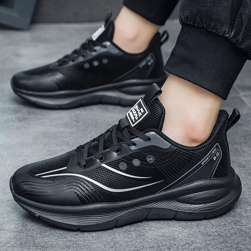 New Designer Platform Sneakers for Men Spring Autumn Soft-soled Casual Men's Running Shoes Fashion Light Sports Shoes Male - Mammalook