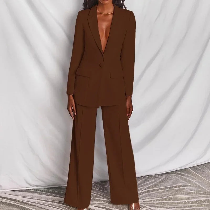 Long Sleeve Suit - Two-Piece Set