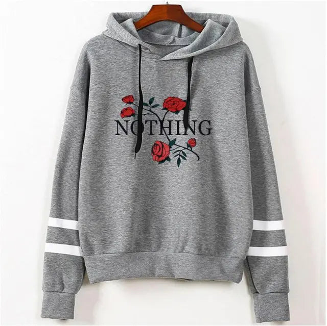 Women Rose hoodies Sweatshirts - Mammalook