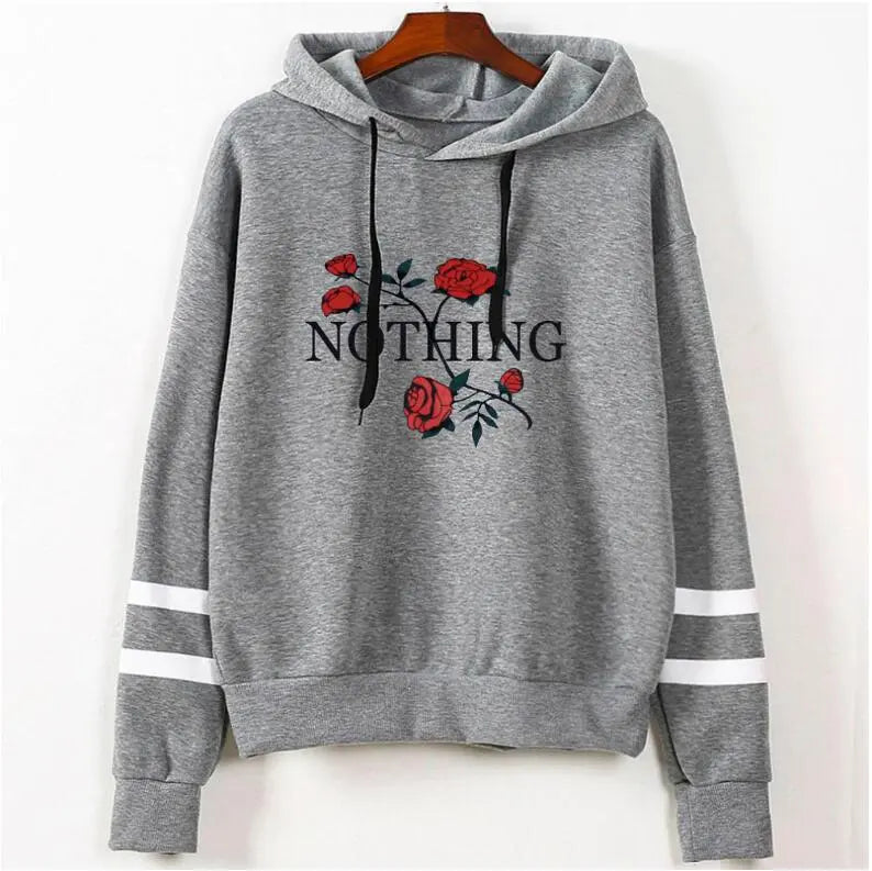 Women Rose hoodies Sweatshirts - Mammalook